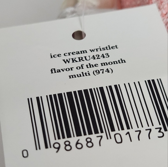 NEW KATE SPADE NEW YORK FLAVOR OF THE MONTH ICE CREAM CONE WRISTLET - Picture 6 of 11